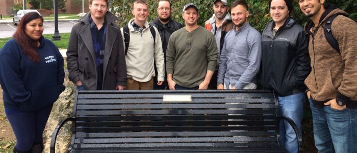 Veterans Bench Nov. 1st - Bench dedicated to UConn faculty, staff, and students (located by Hawley Armory at Storrs)